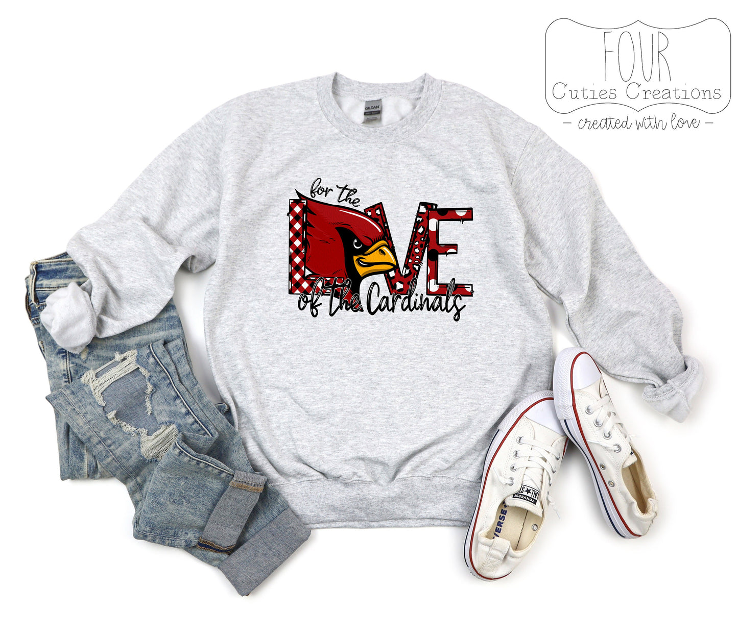 For the Love of Cardinals Sweatshirt or Hoodie