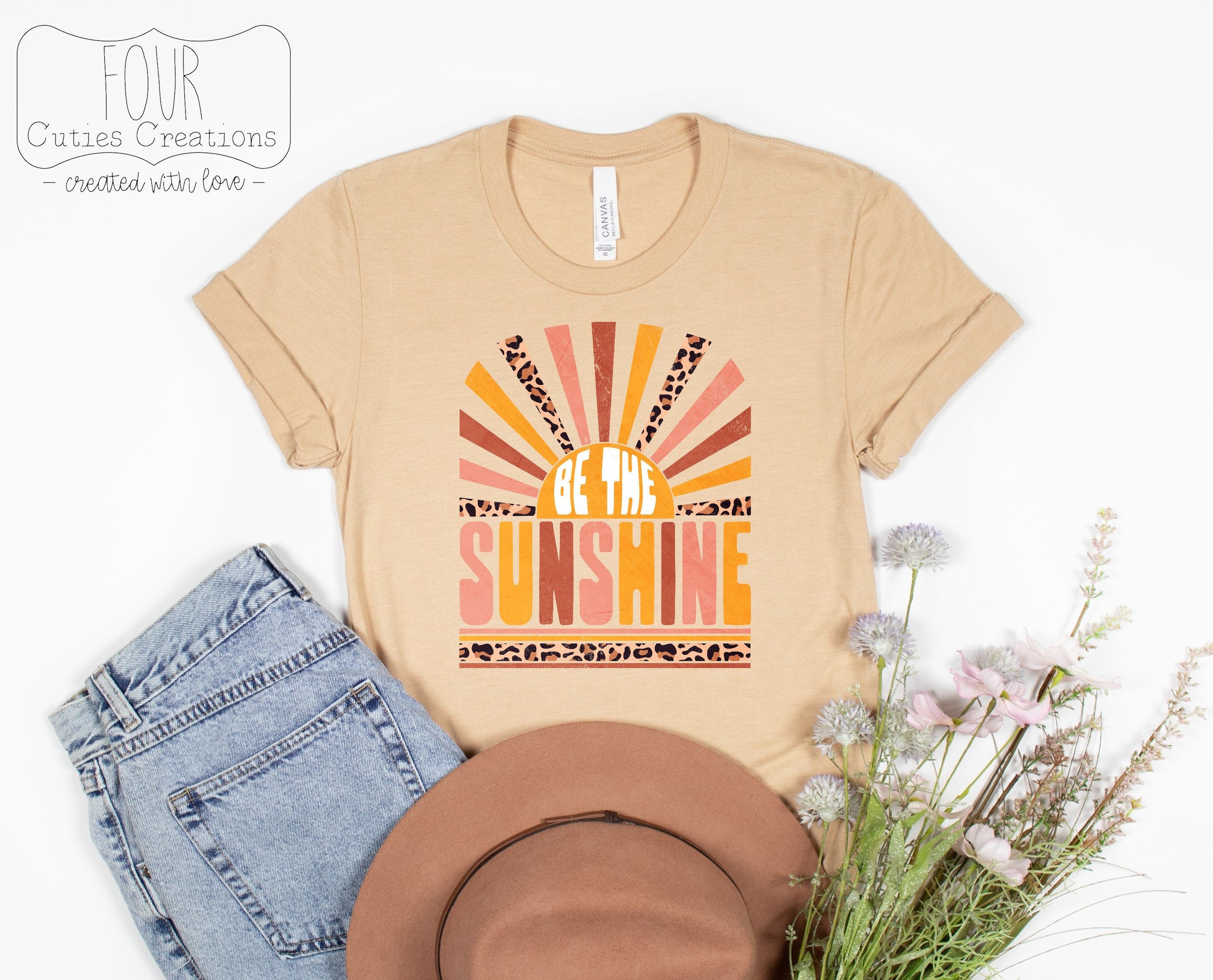 Be the Sunshine Leopard Vintage Tee