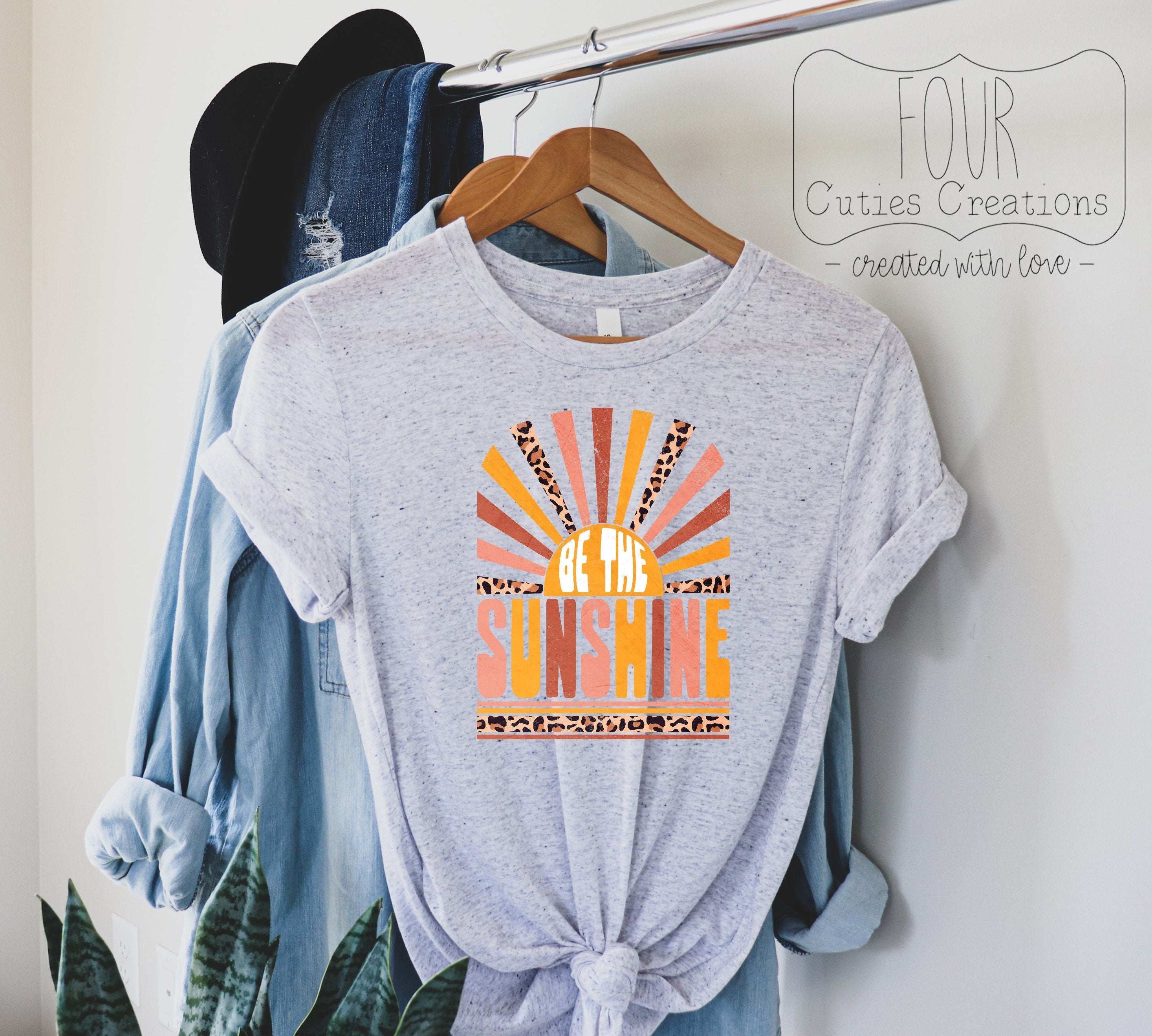Be the Sunshine Leopard Vintage Tee