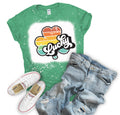 Lucky Rainbow Shamrock (Bleached or Solid) Tee