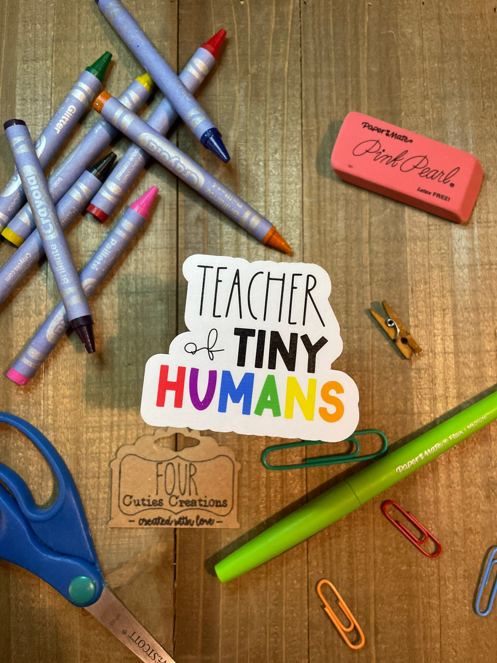 Teacher of Tiny Humans Sticker or Magnet