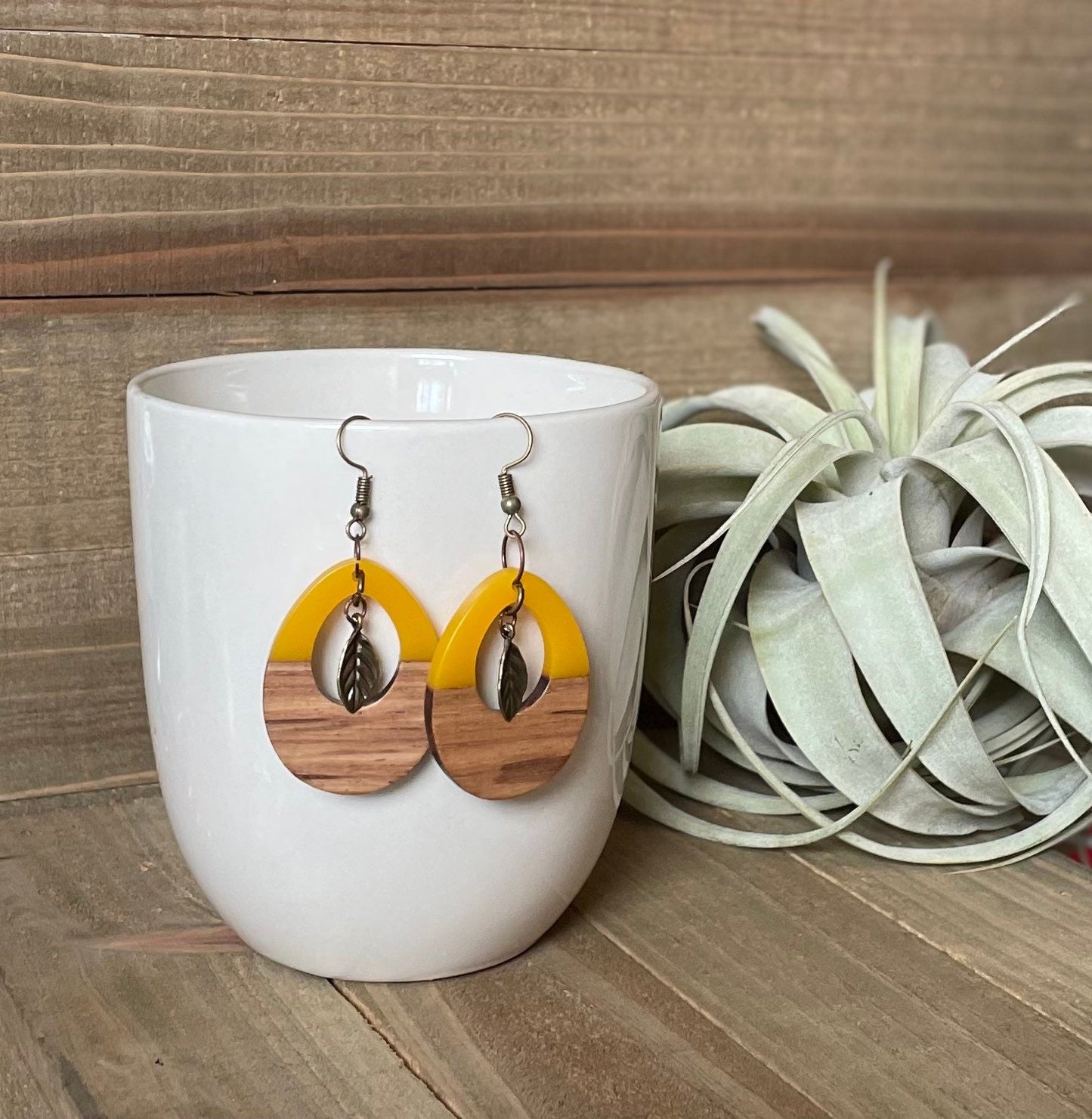 Two Tone Teardrop Earring