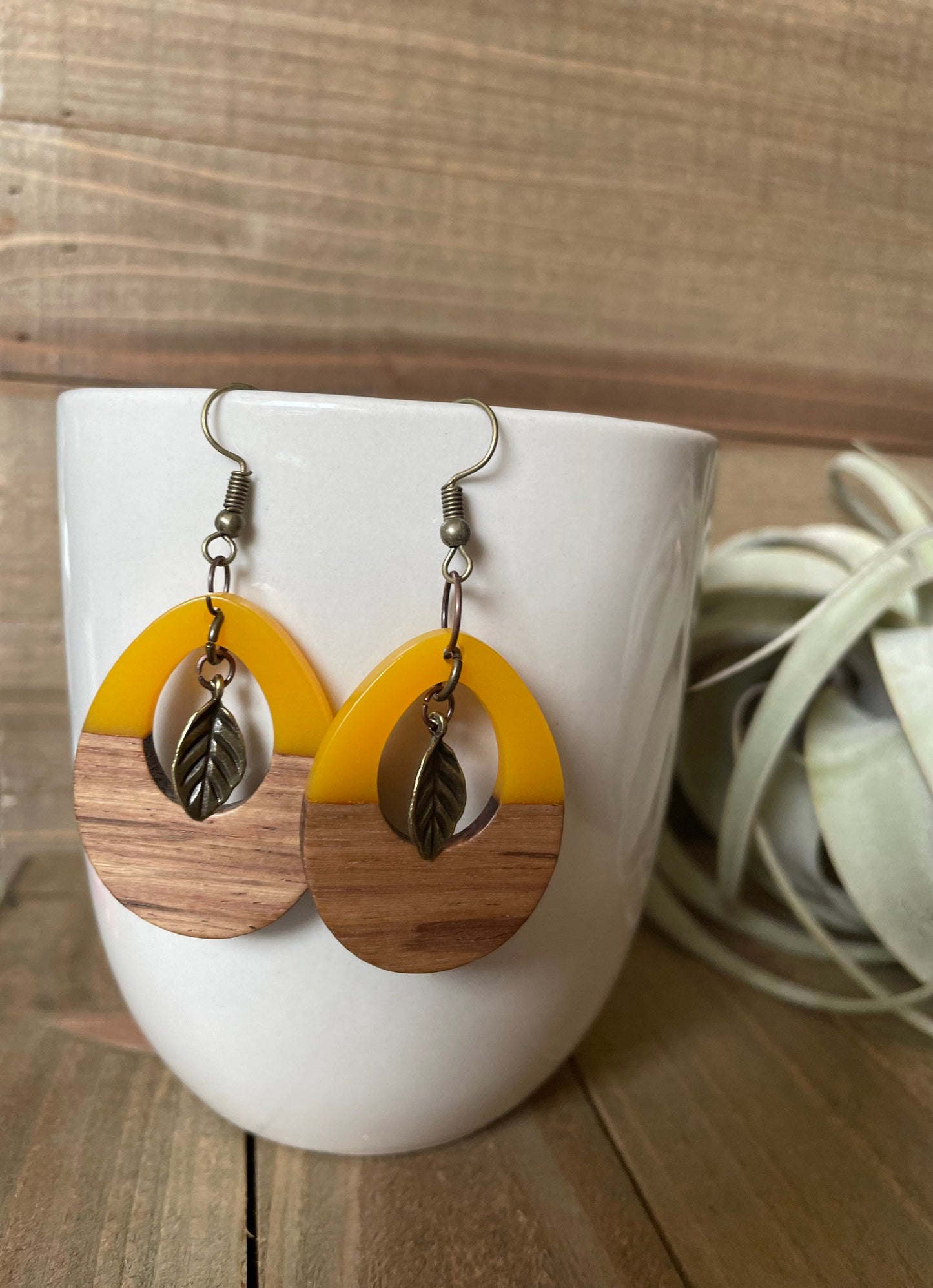Two Tone Teardrop Earring