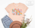 Retro Flower Wavy Teacher Tee