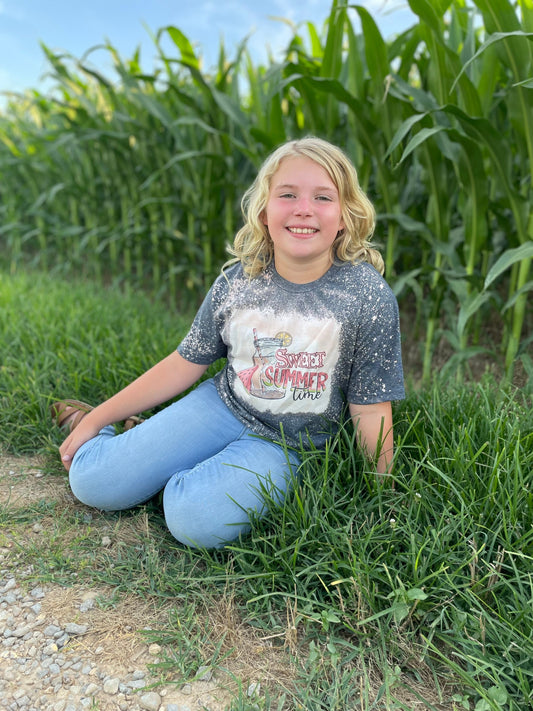 Sweet Summertime Bleached Tee