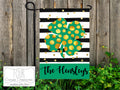 Shamrock and Stripes Personalized Garden Flag