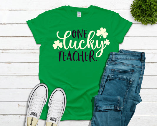 One Lucky Teacher Tee