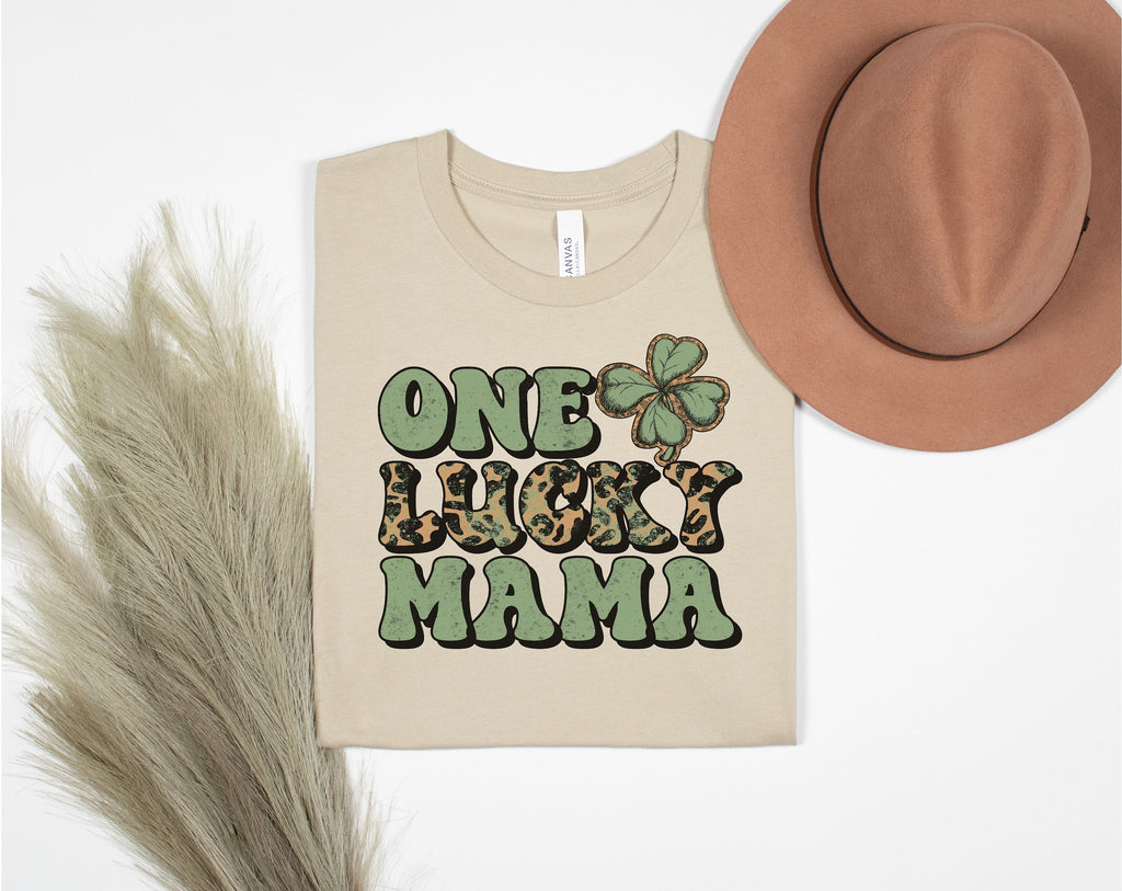 One Lucky Mama Leopard Tee