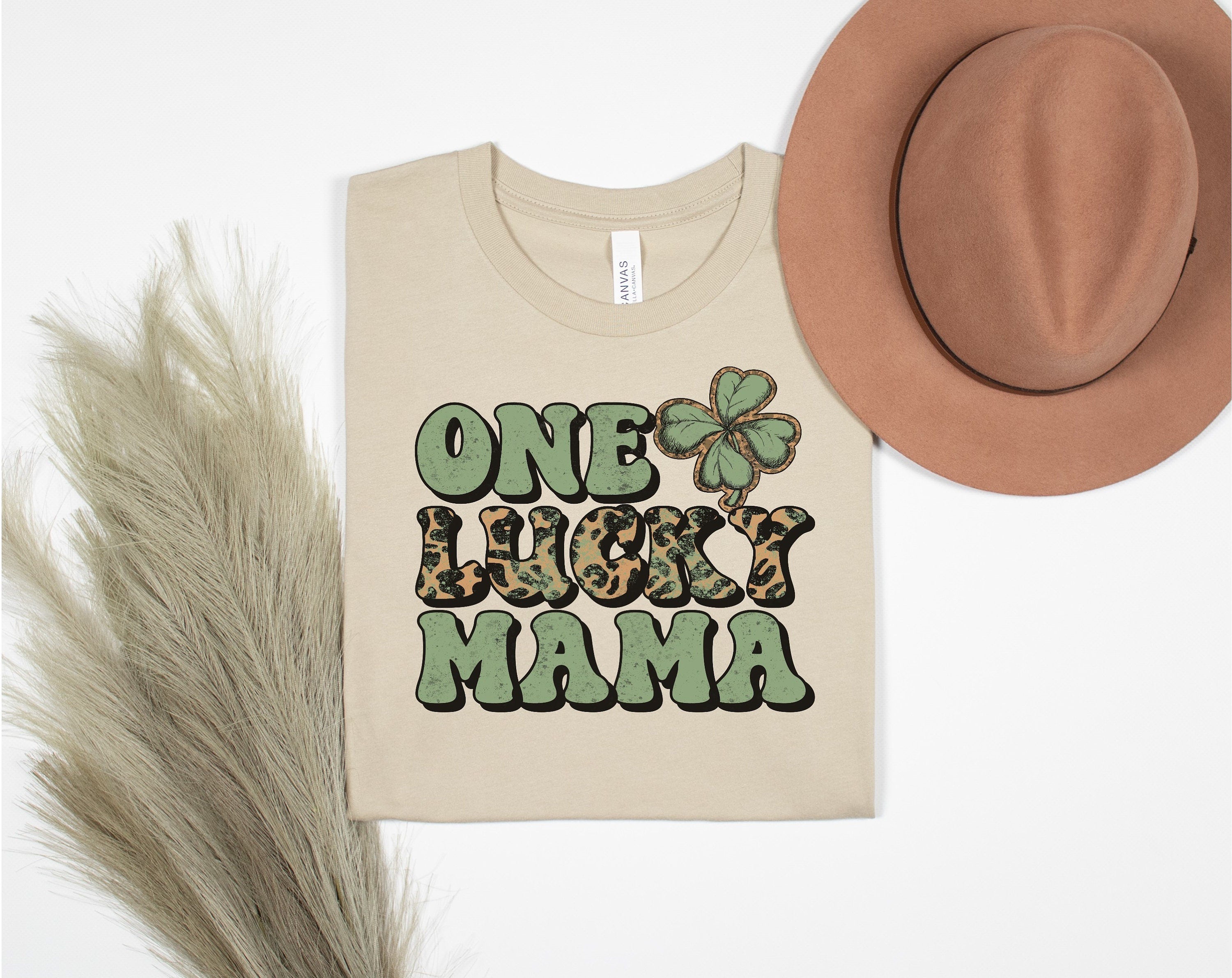 One Lucky Mama Leopard Tee