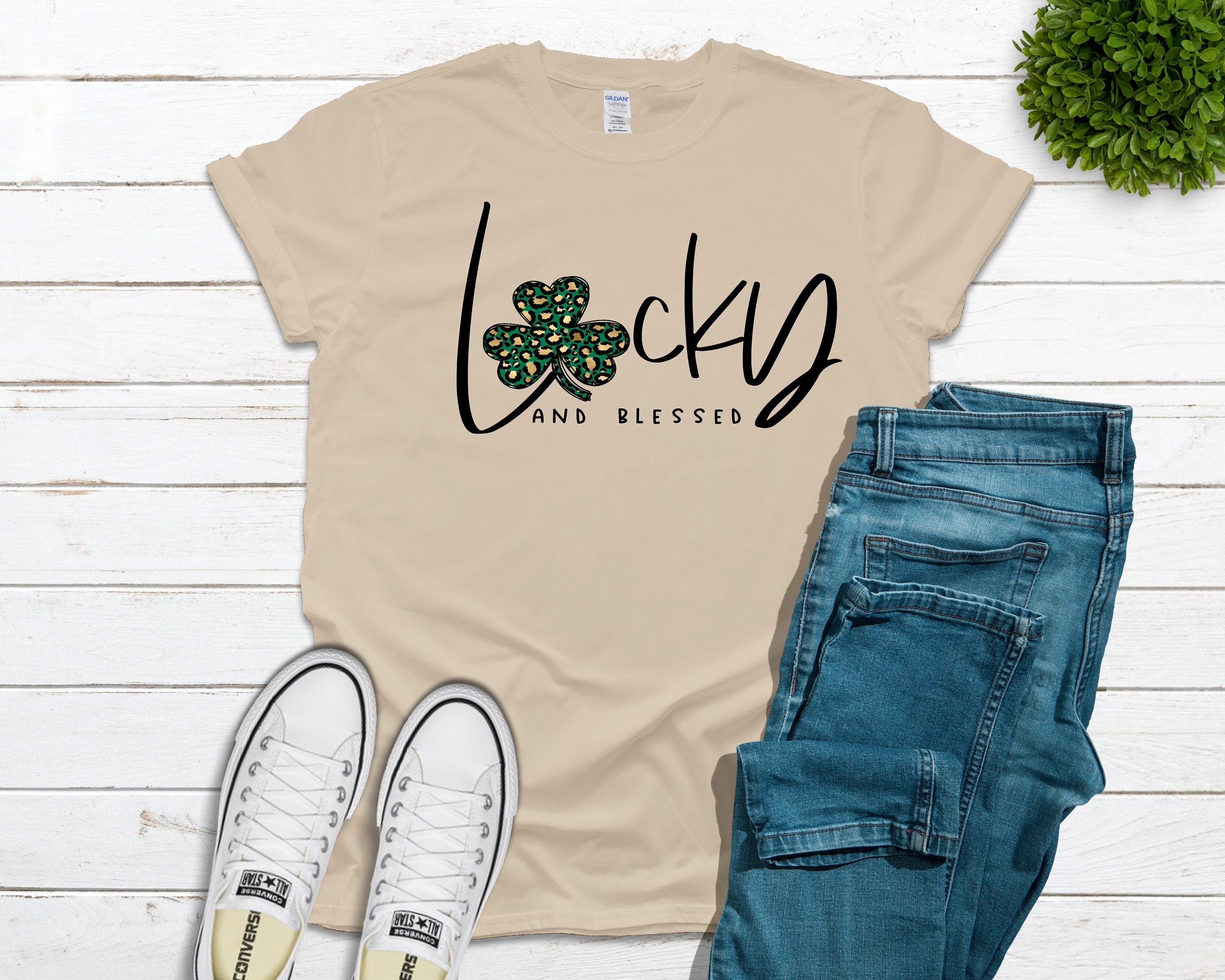 Lucky and Blessed Tee