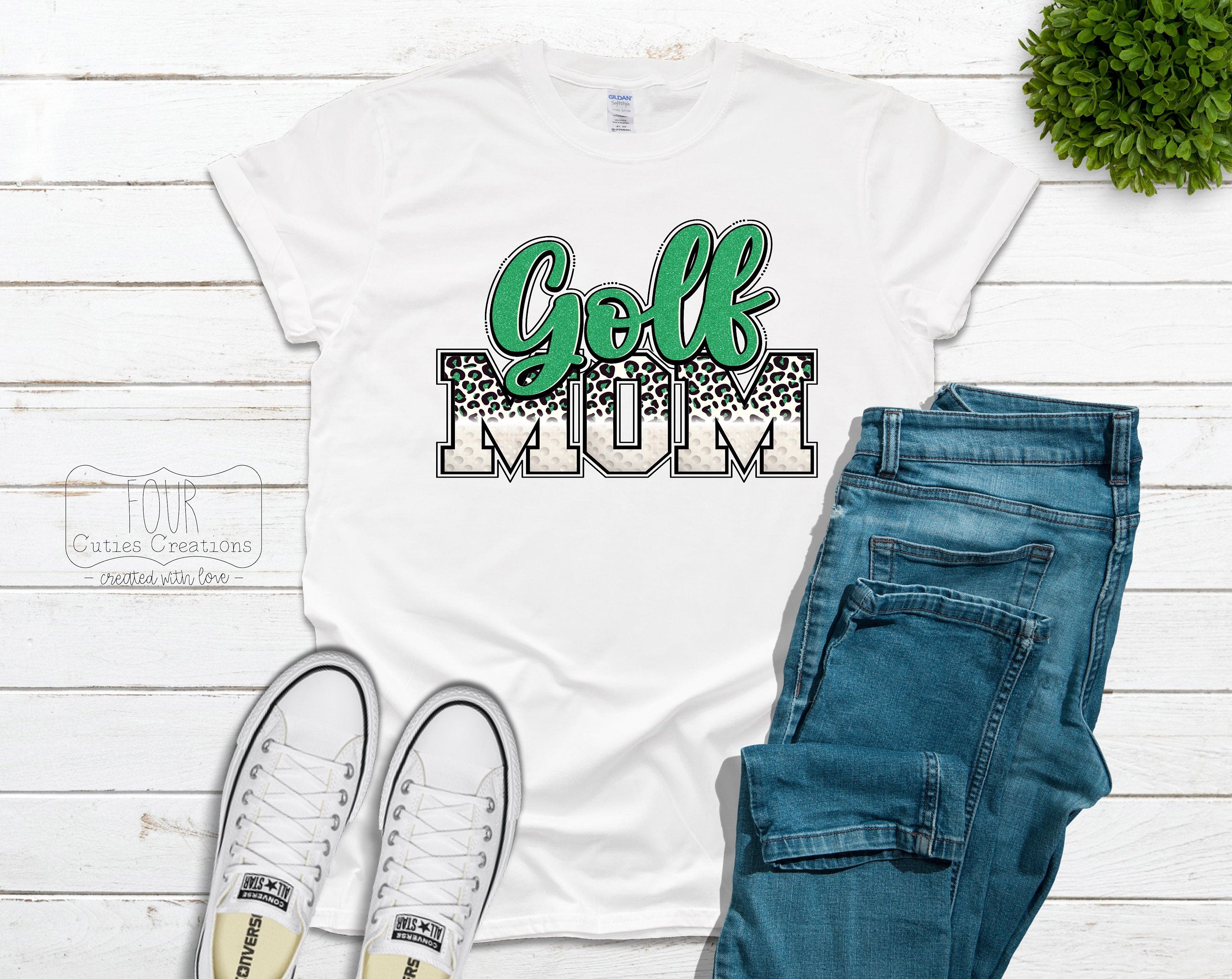 Golf Mom Tee (Bleached or Solid)-Raider Golf