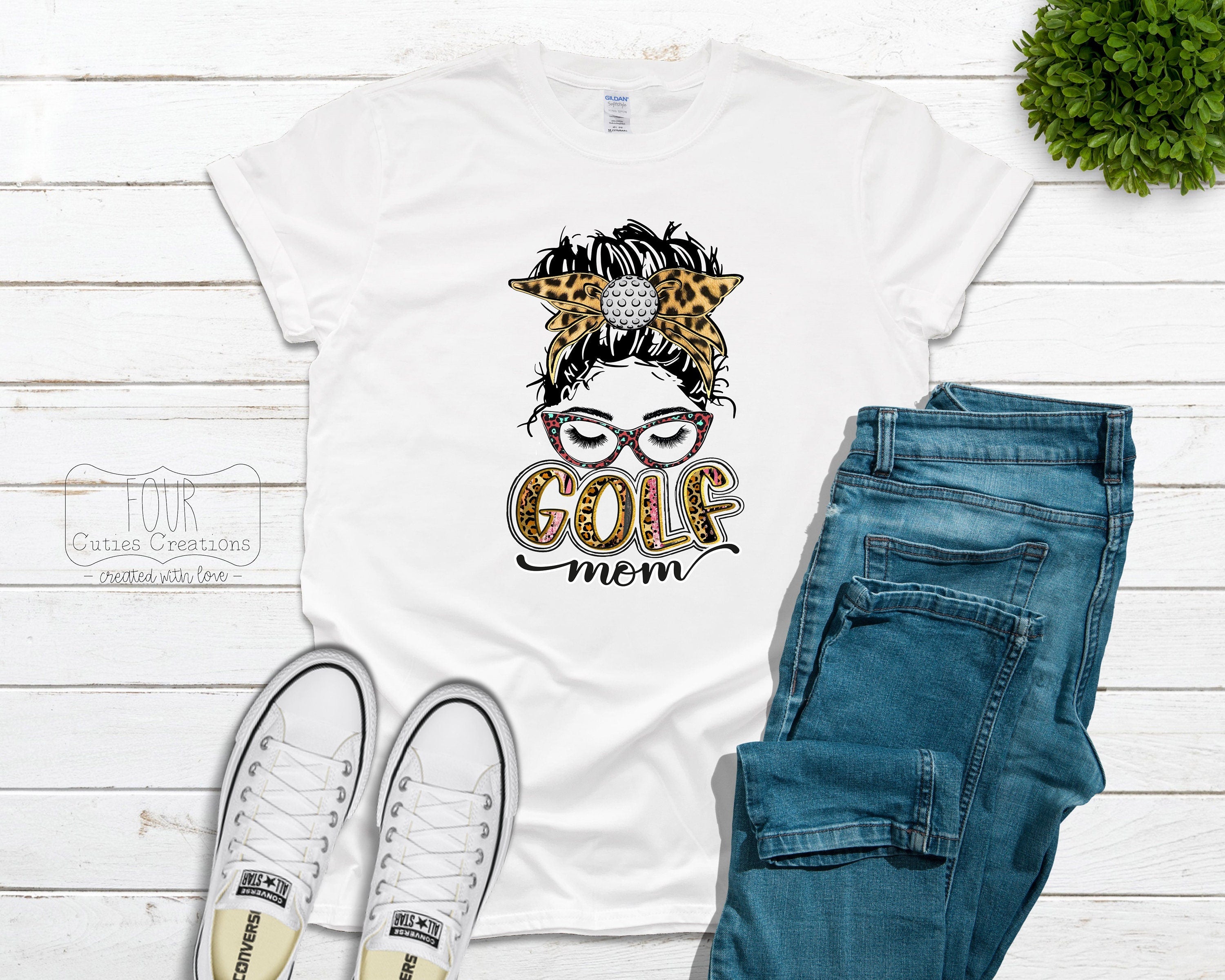 Golf Mom Tee (Bleached or Solid)-Raider Golf