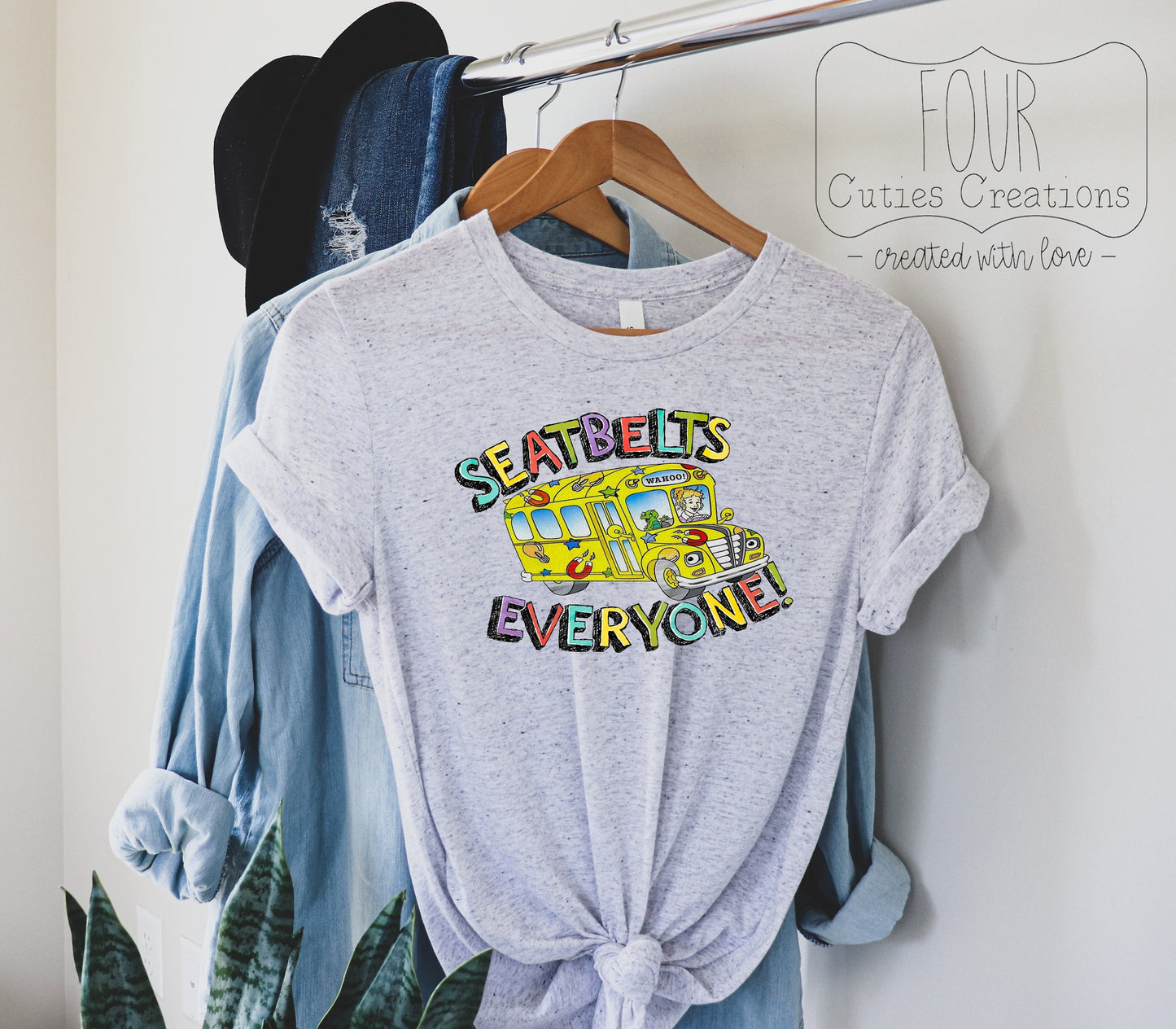 Seatbelts Everyone School Bus Tee