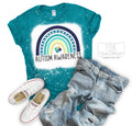 Autism Rainbow Bleach Dye Tee