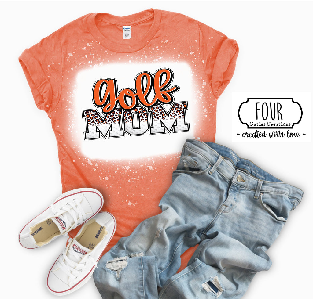 Golf Mom Tee (Bleached or Solid)-Raider Golf