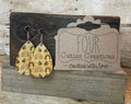 Bee Happy Wooden Earrings