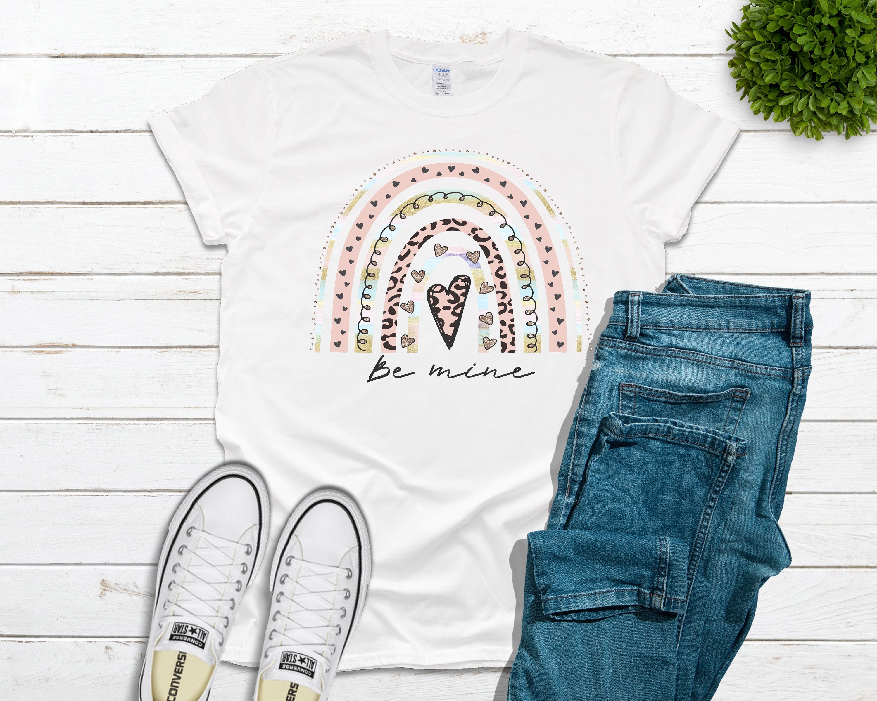 Be Mine Rainbow Tee