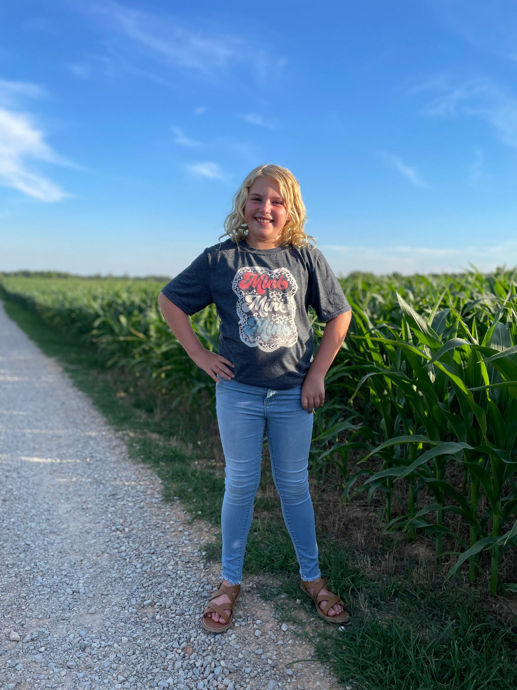 Mama and Mini Retro Vintage Bleach Dyed Tee