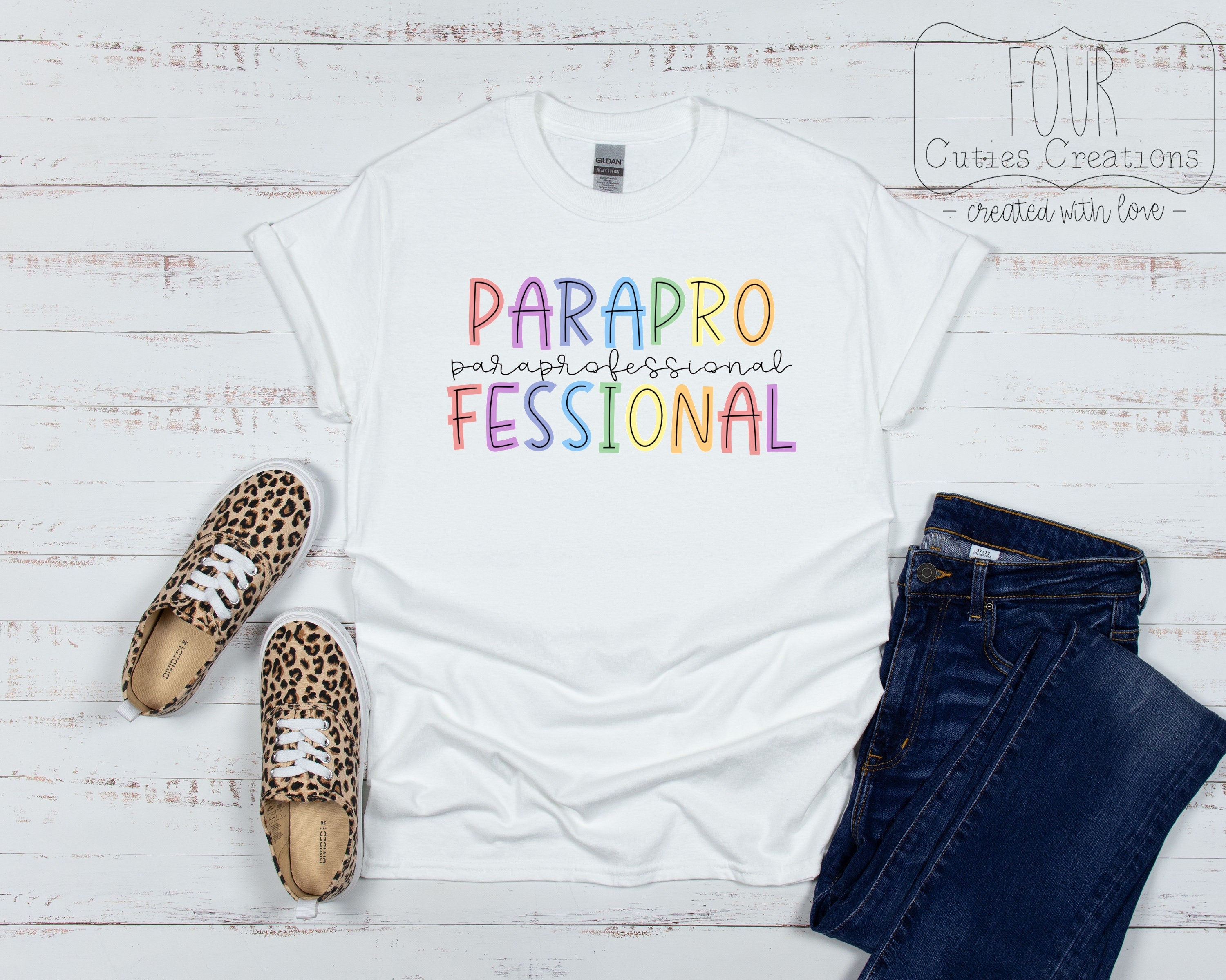 School Staff Tees, Counselor, Librarian, Lunch Lady, School Nurse, Principal, Paraprofessional, Speech, Teacher, Special Edu, Educator