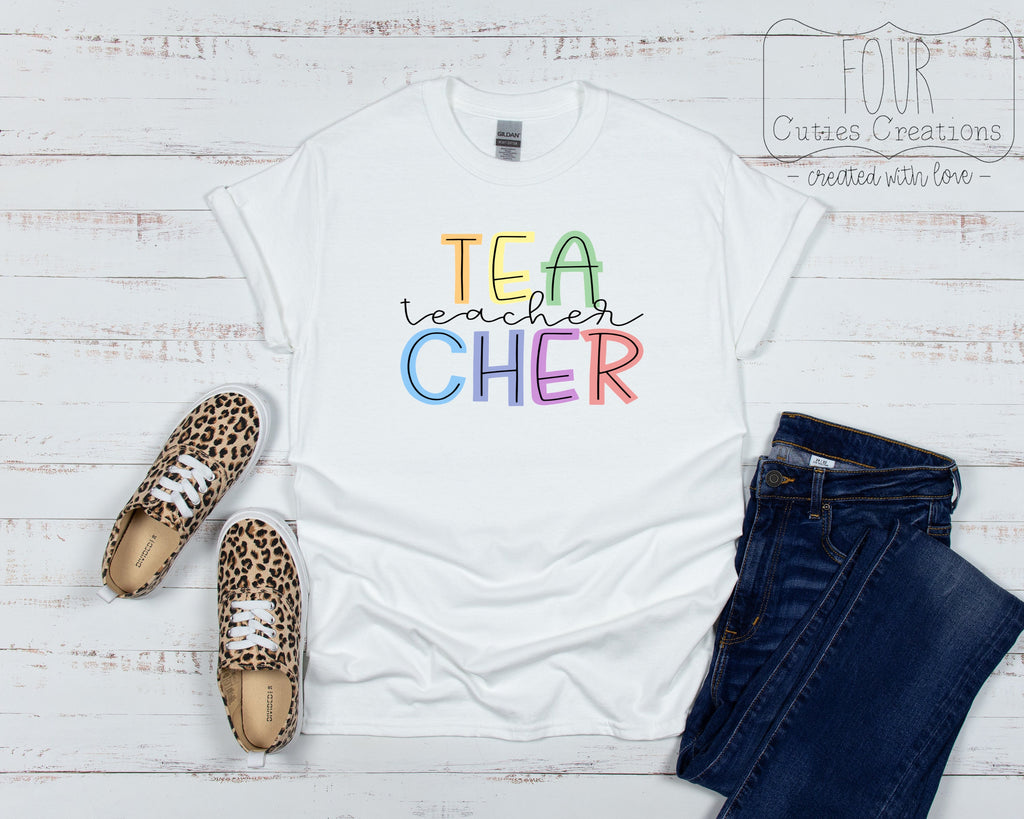 School Staff Tees, Counselor, Librarian, Lunch Lady, School Nurse, Principal, Paraprofessional, Speech, Teacher, Special Edu, Educator