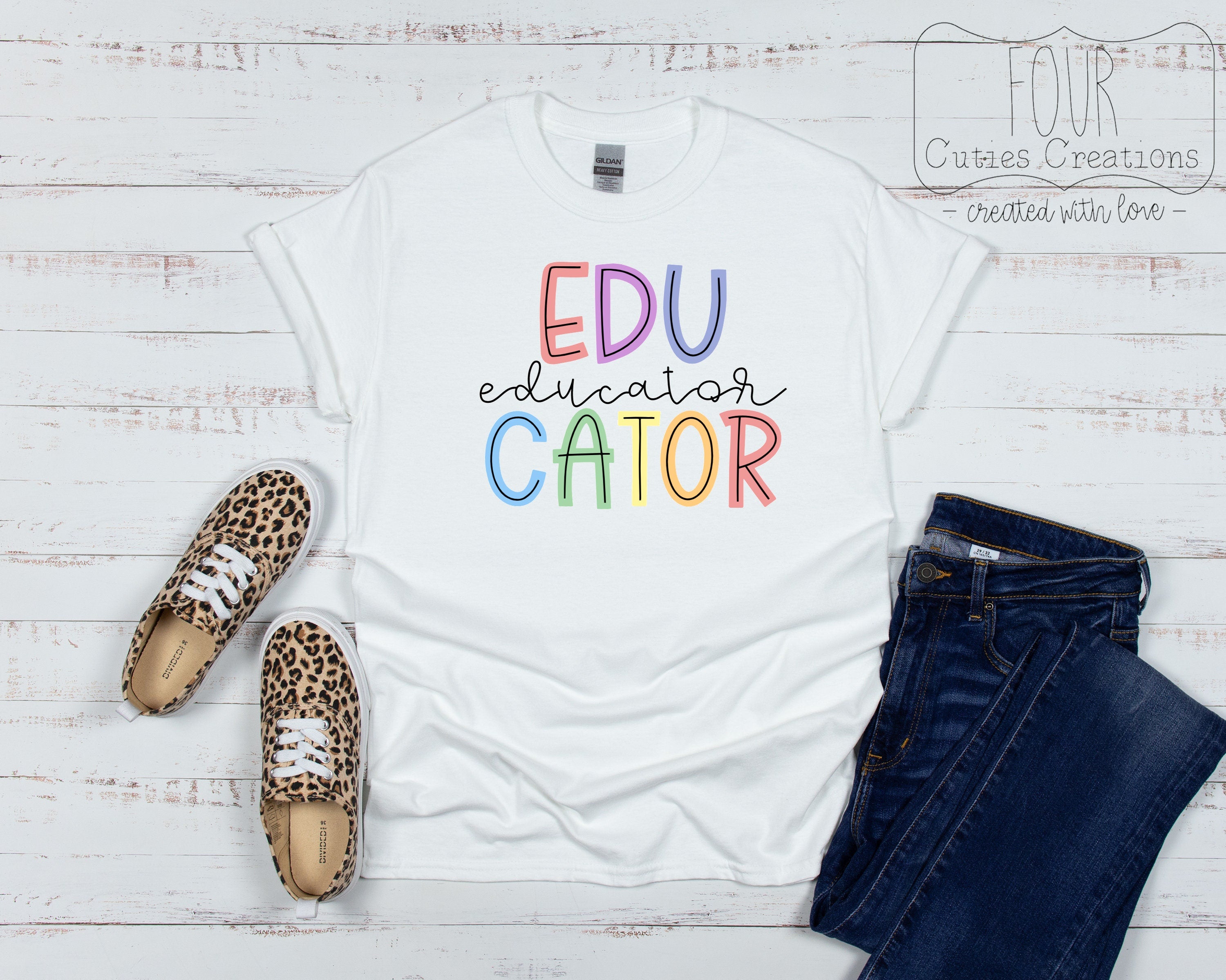 School Staff Tees, Counselor, Librarian, Lunch Lady, School Nurse, Principal, Paraprofessional, Speech, Teacher, Special Edu, Educator