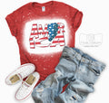 America Lightning Bolt 4th of July (Bleached or Solid) Tee