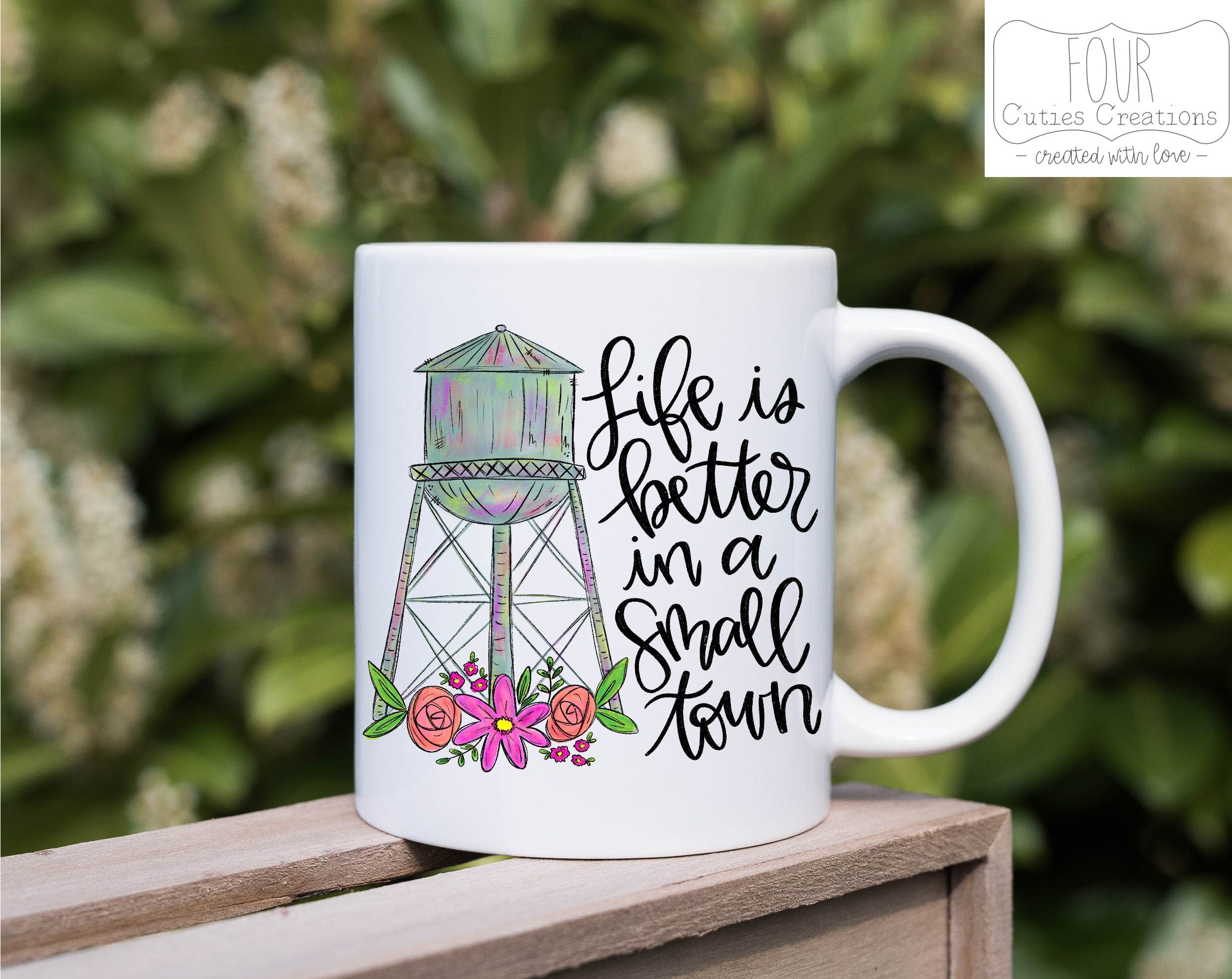 Life is Better in a Small Town Water Tower Mug