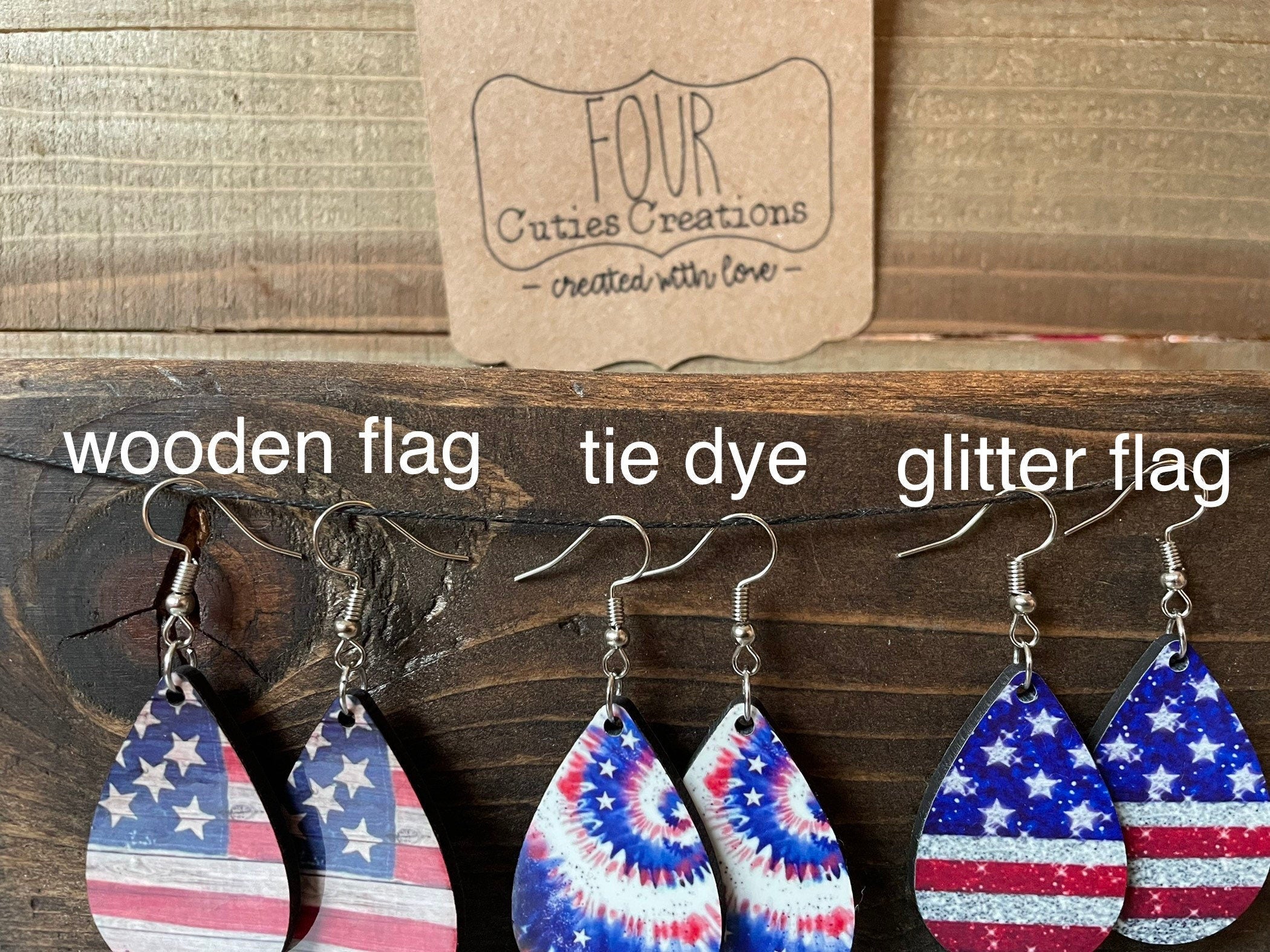 4th of July Patriotic Earring