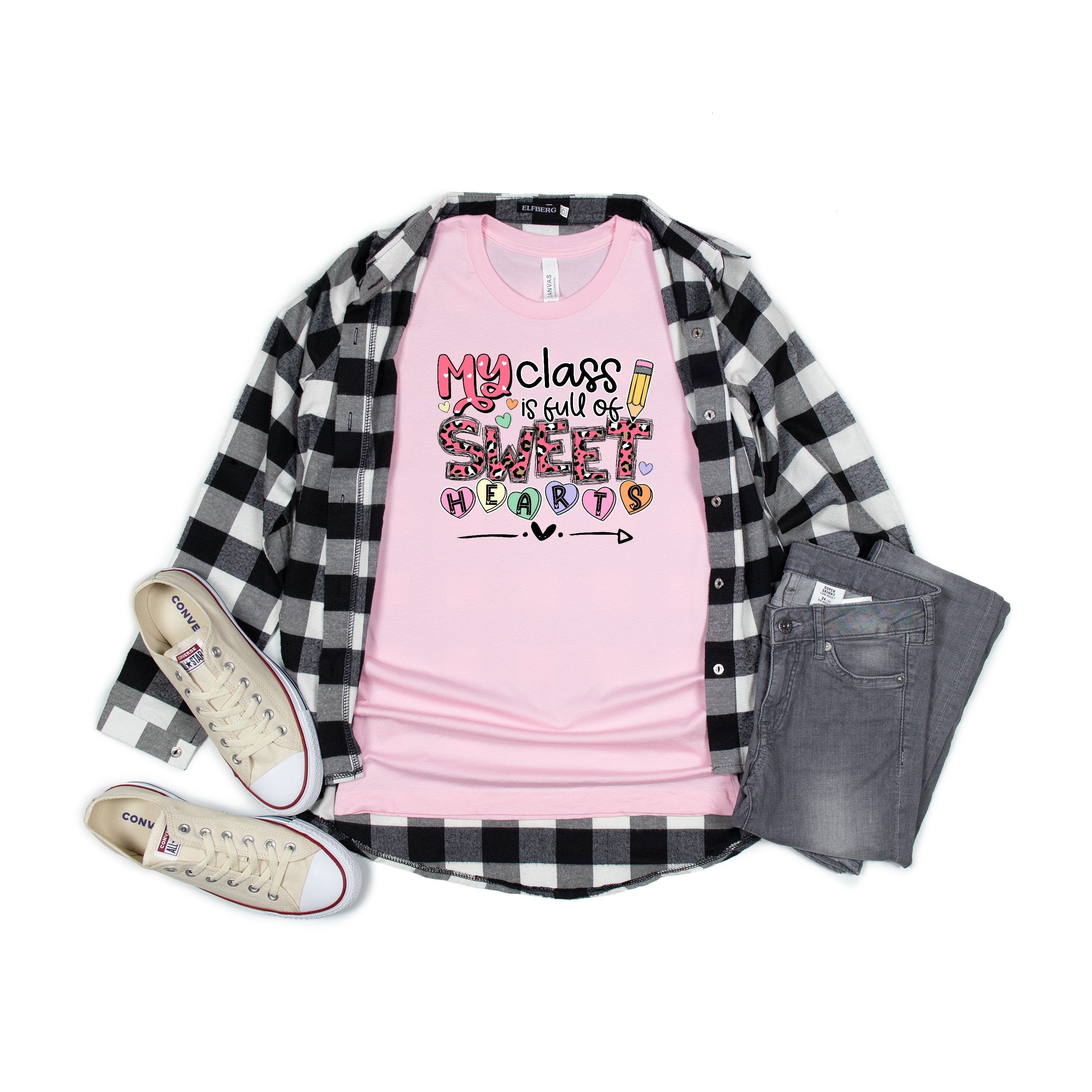 Class of Sweethearts Teacher (Bleached or Solid) tee