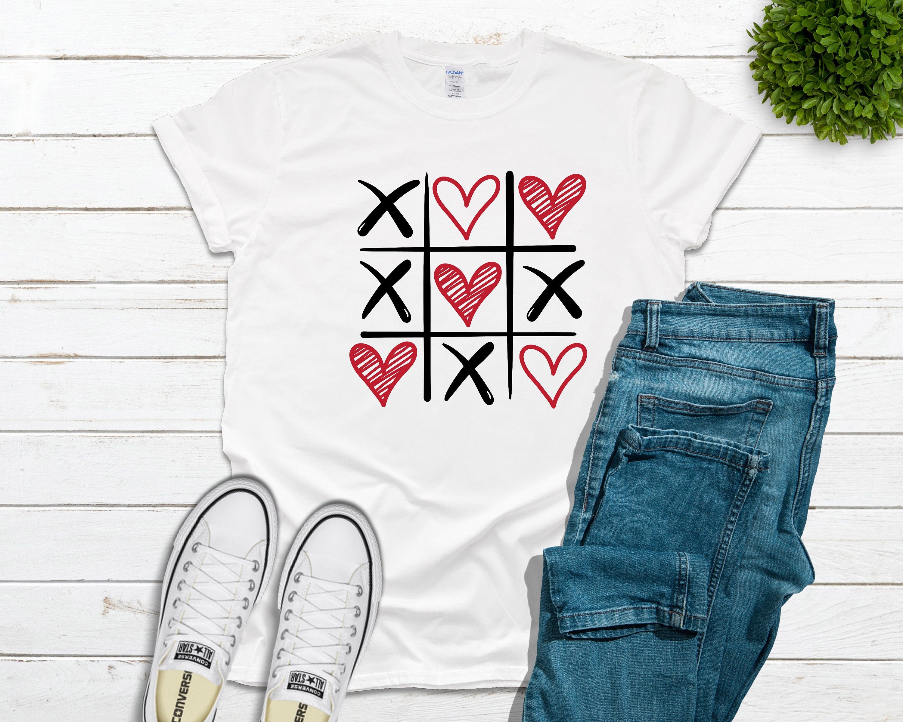 Tic Tac Toe Valentine Tee