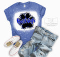 Bulldogs Pride Paw Print Bleached Tee