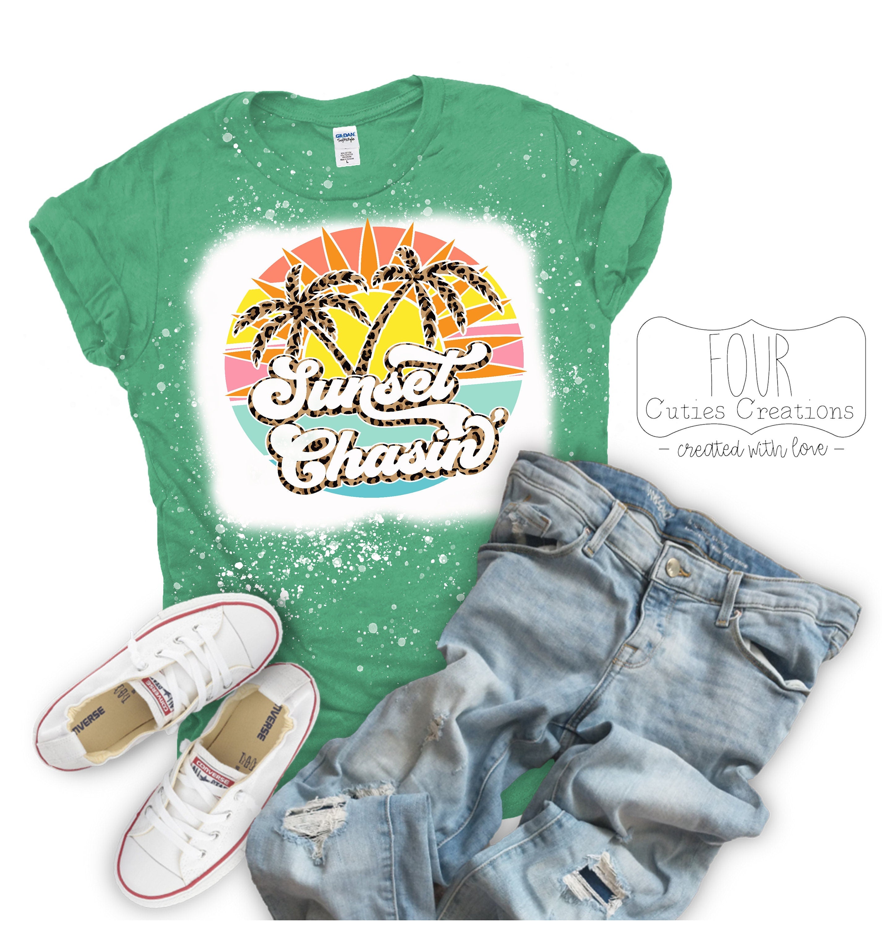 Sunset Chasin' Bleached or Solid Tee