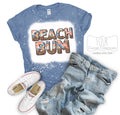 Beach Bum or Lake Bum Bleached or Solid Tee