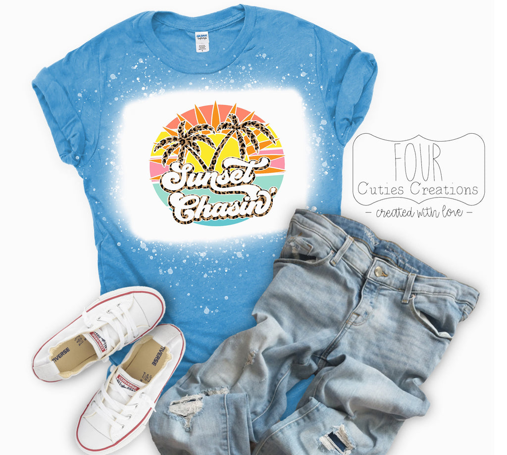 Sunset Chasin' Bleached or Solid Tee