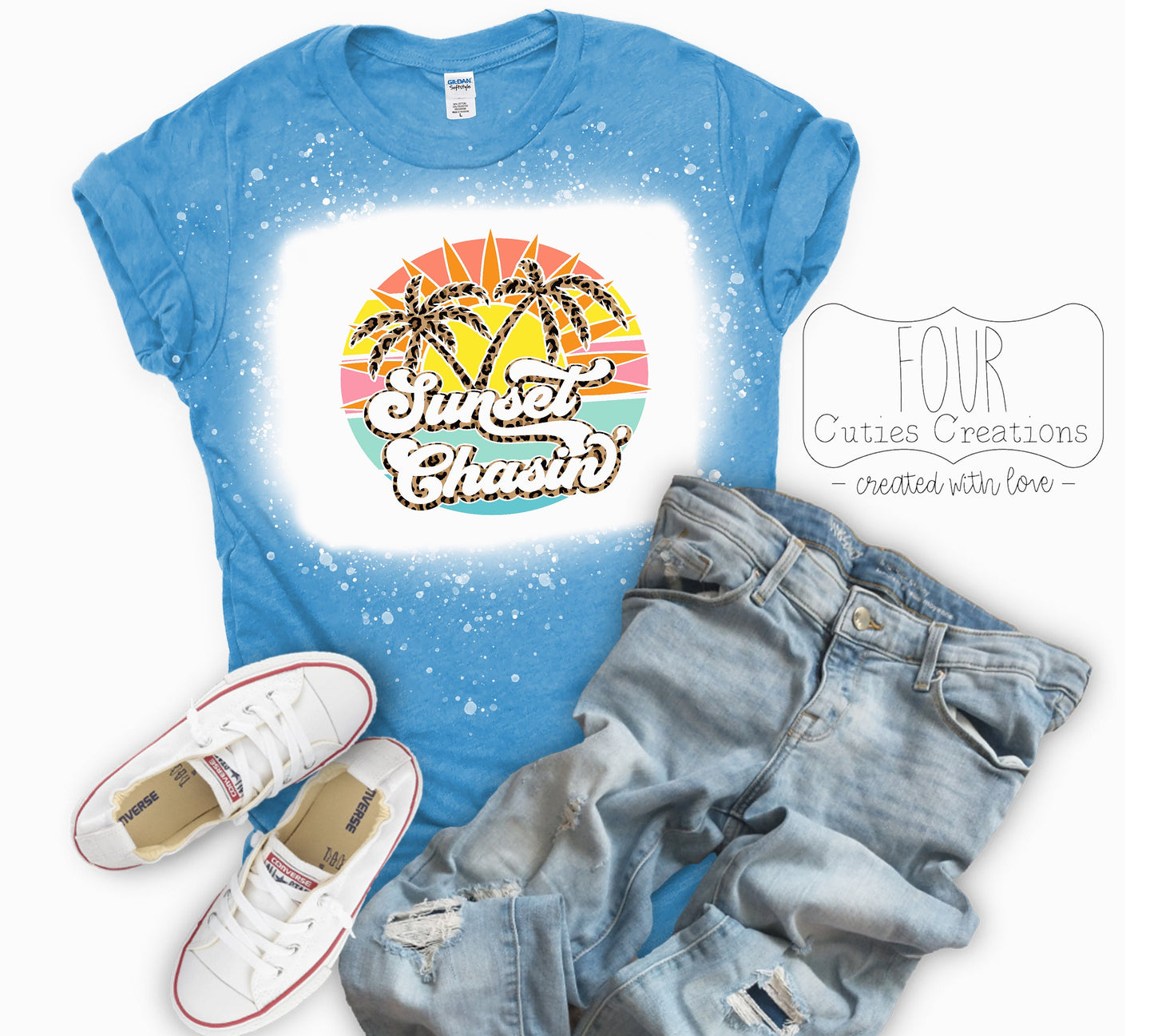 Sunset Chasin' Bleached or Solid Tee