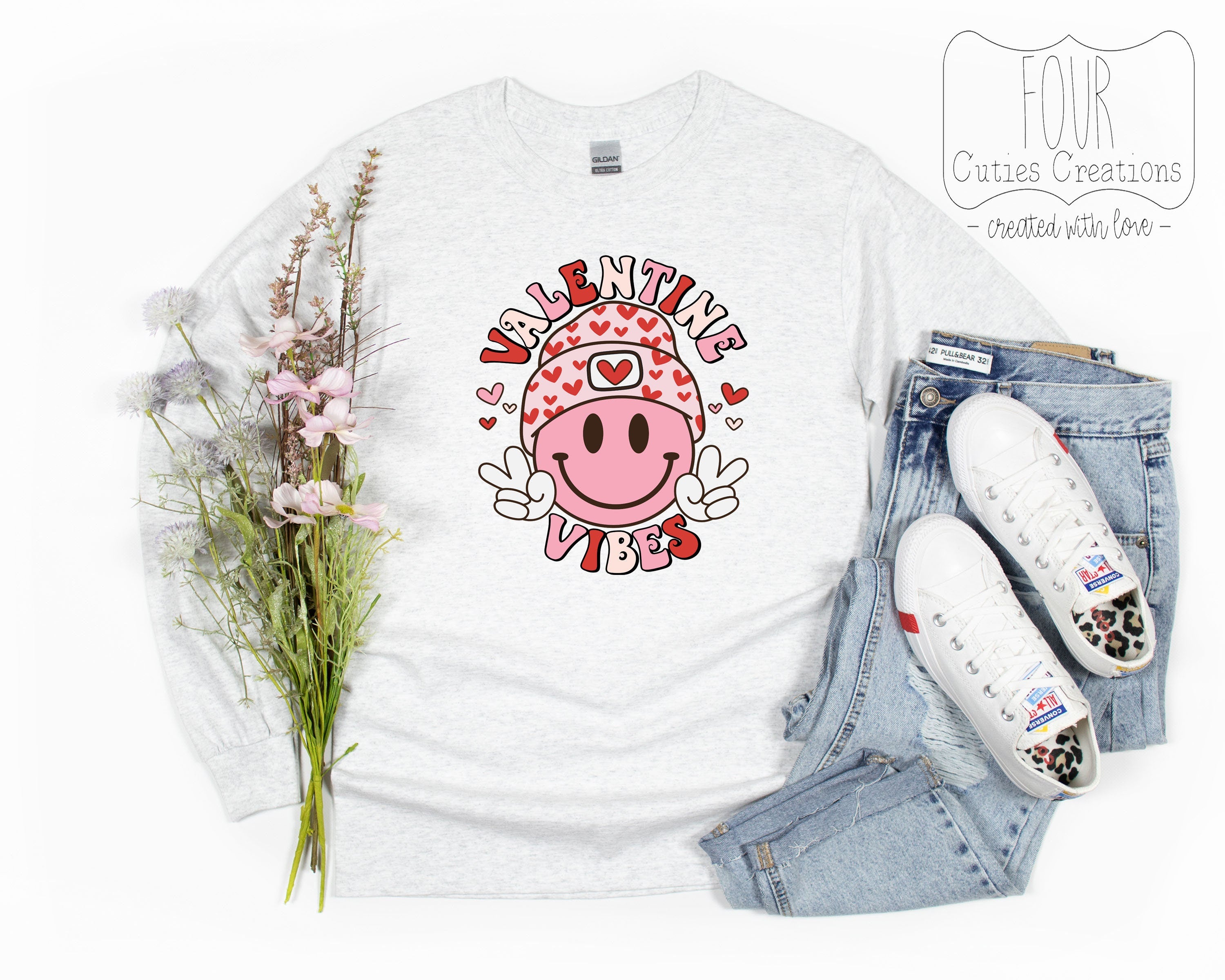 Valentine Vibes Kids Shirt