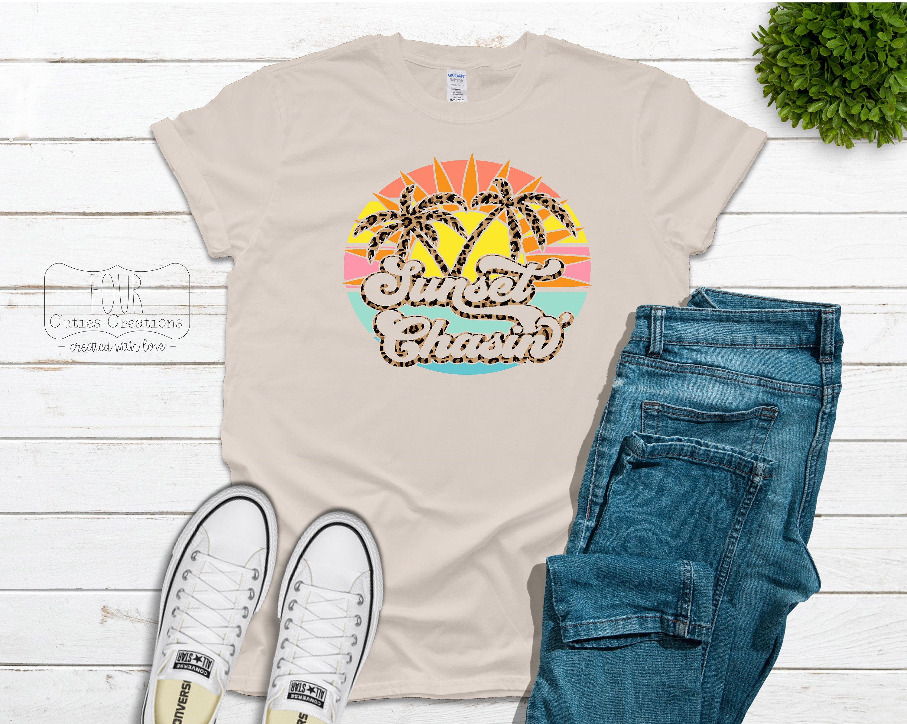 Sunset Chasin' Bleached or Solid Tee
