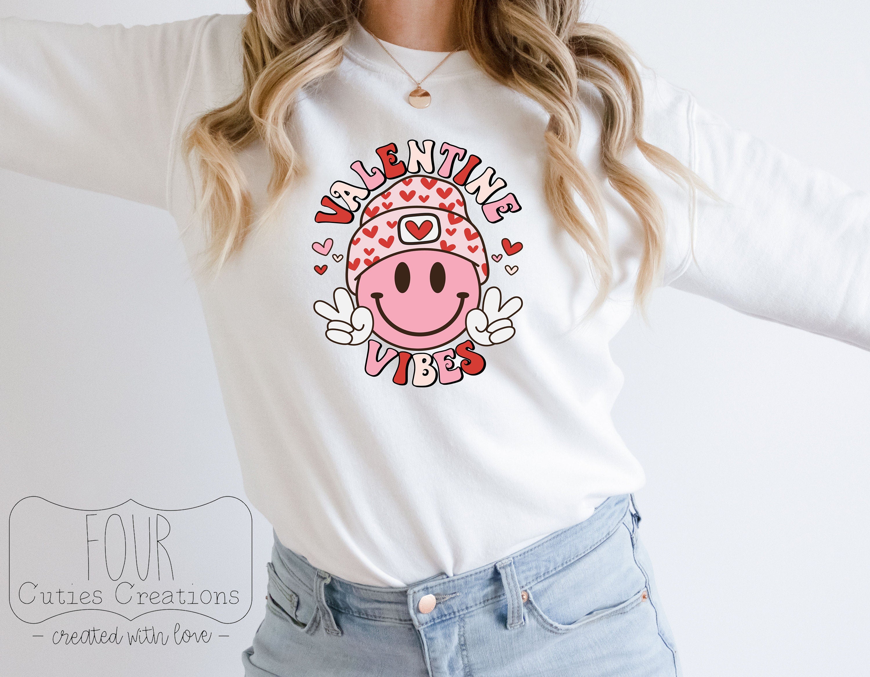 Valentine Vibes Kids Shirt