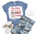 My Class is Full of Sweethearts Watercolor Bleached Tee