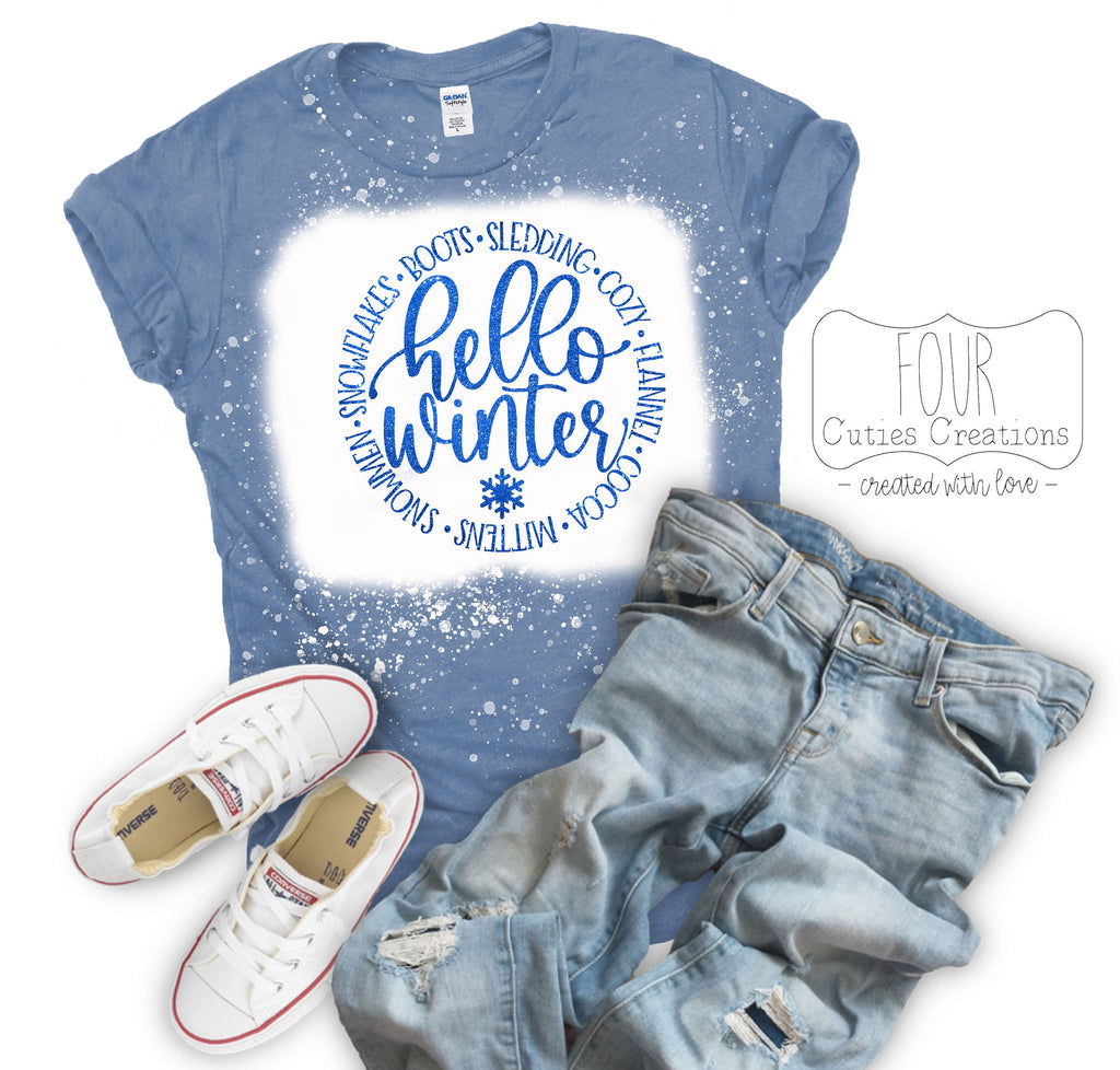 Winter Glitter Tee or Sweatshirt