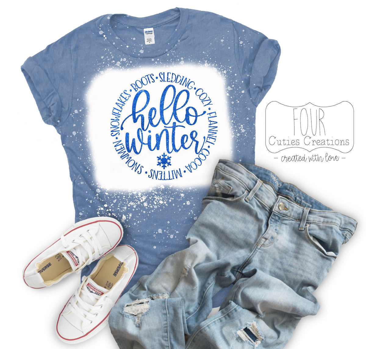 Winter Glitter Tee or Sweatshirt