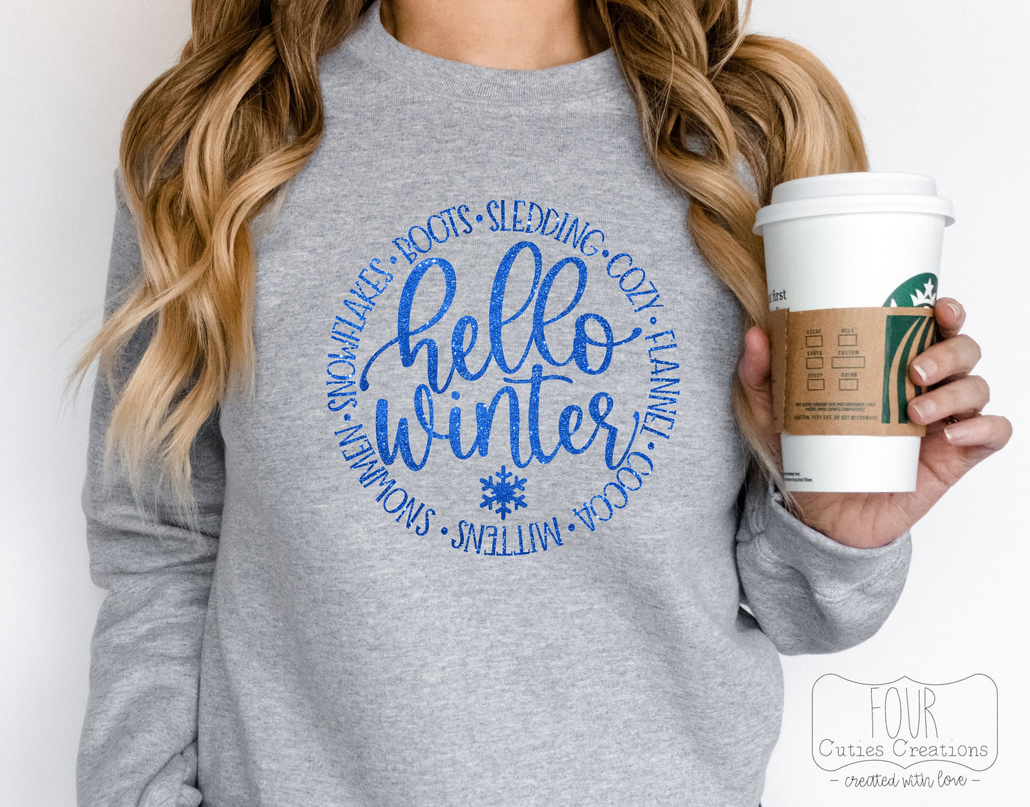 Winter Glitter Tee or Sweatshirt