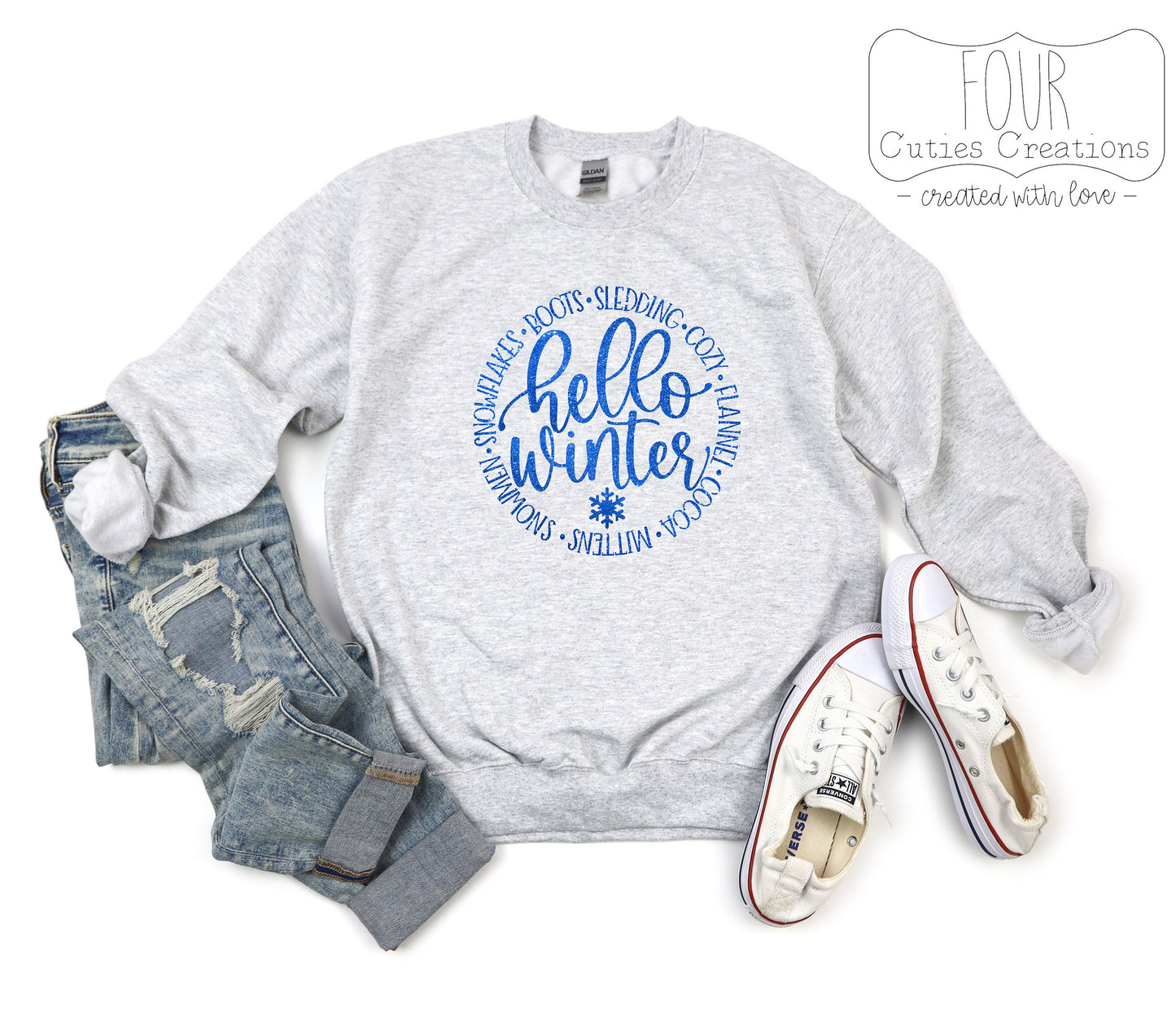 Winter Glitter Tee or Sweatshirt