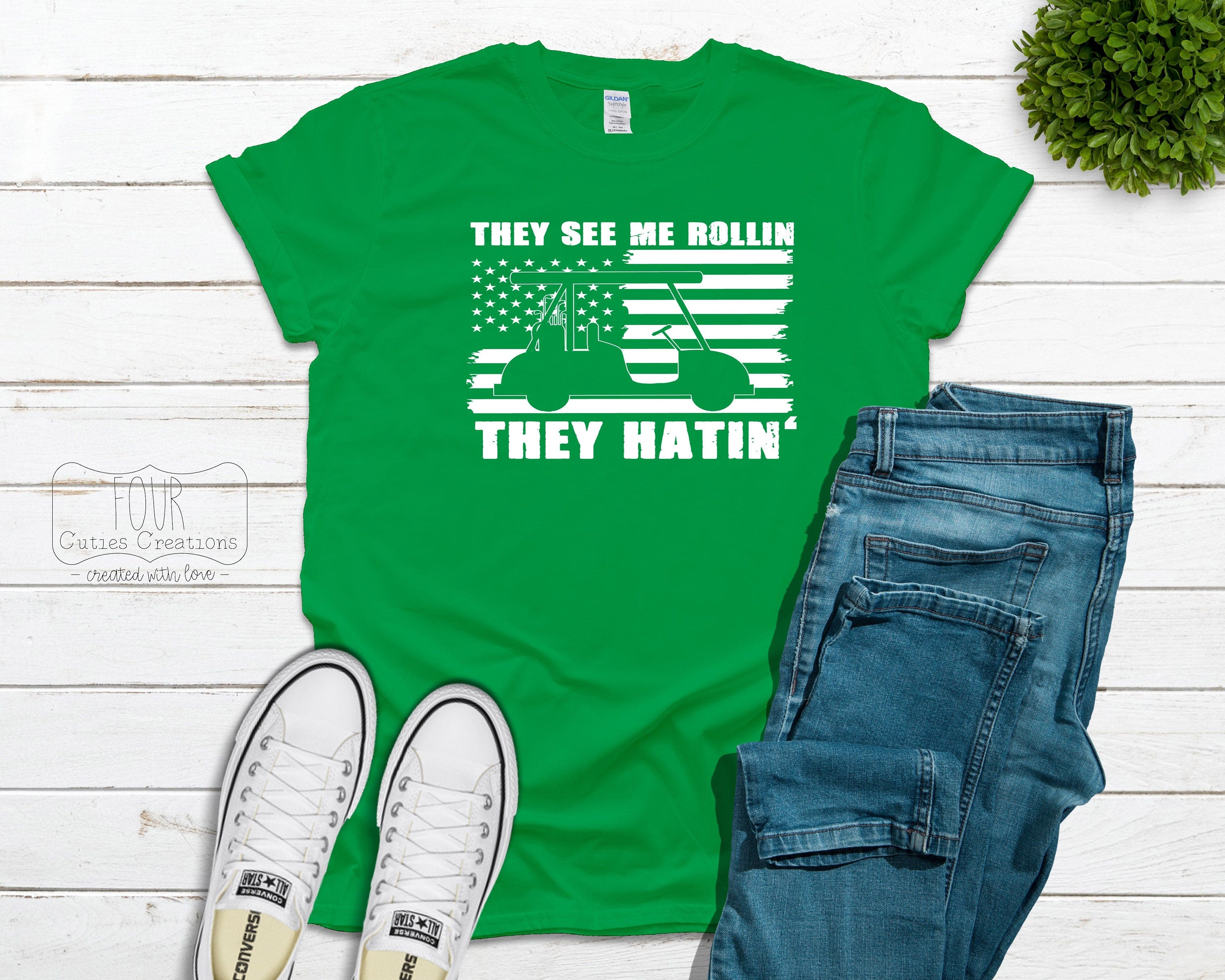 They See Me Rollin' Golf Tee