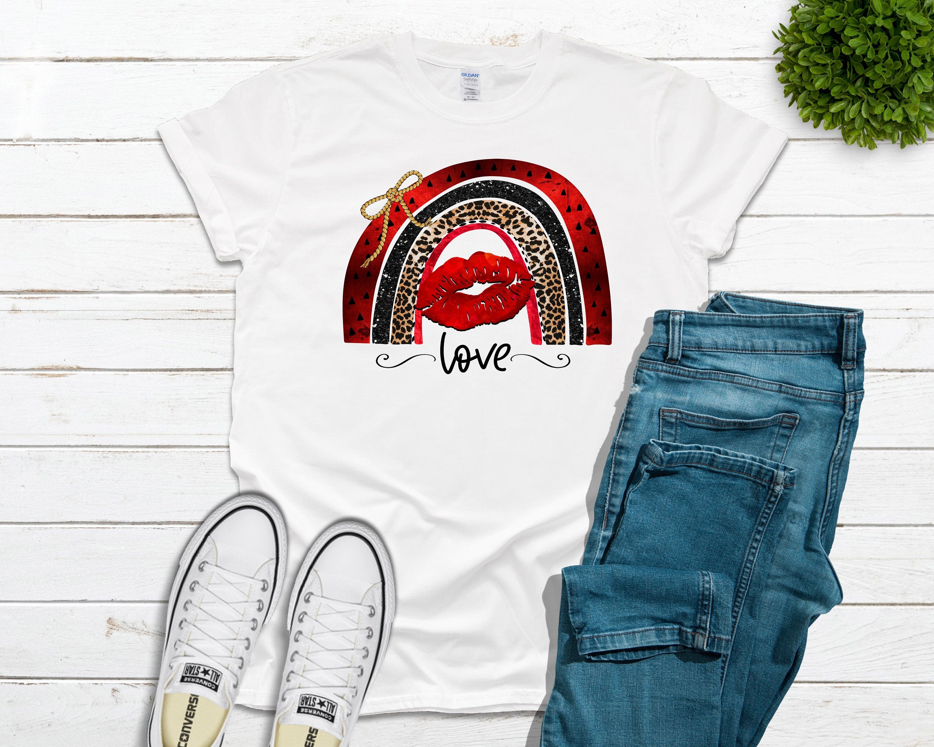 Rainbow Lips Tee