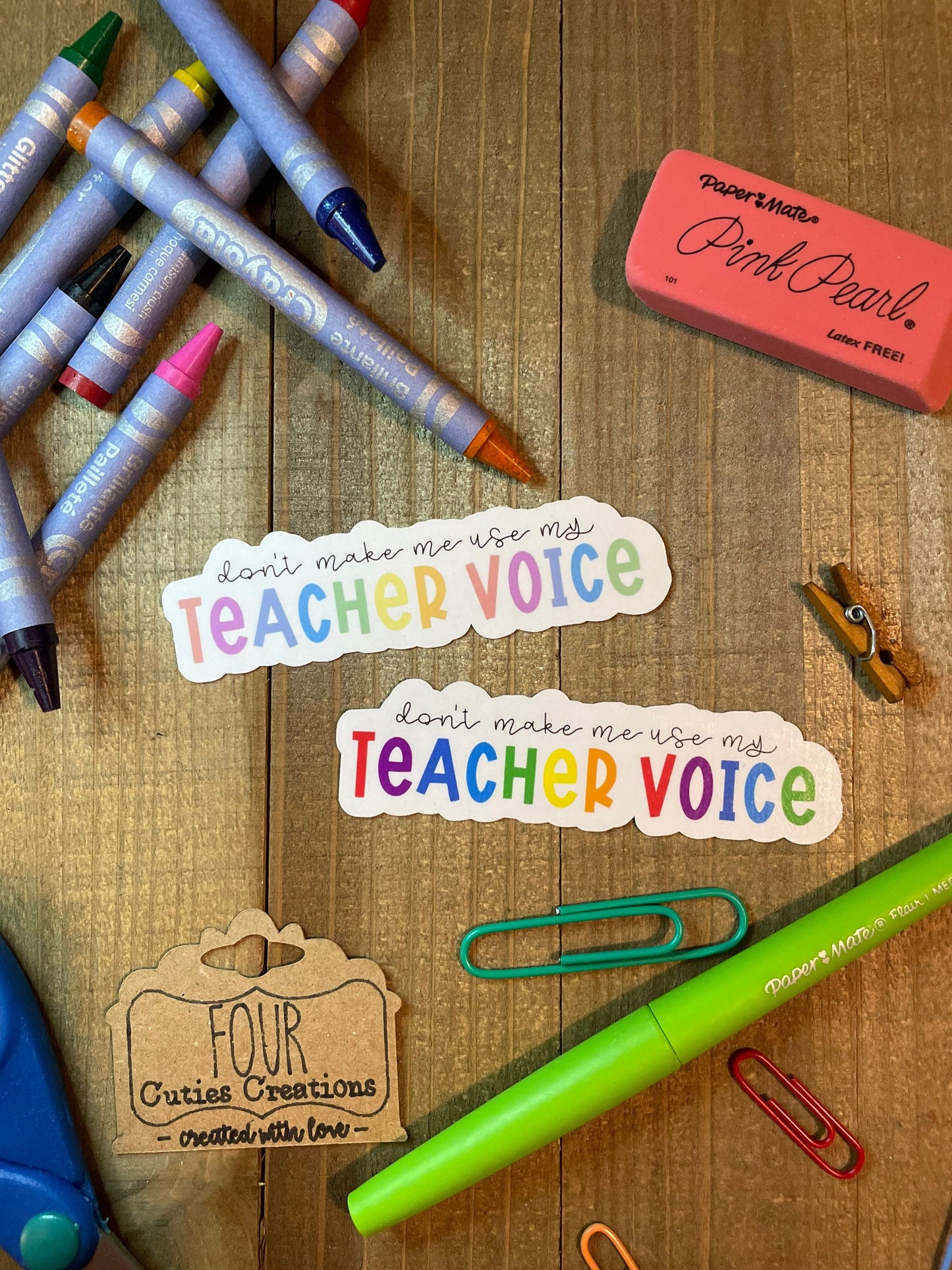Teacher Voice Sticker or Magnet