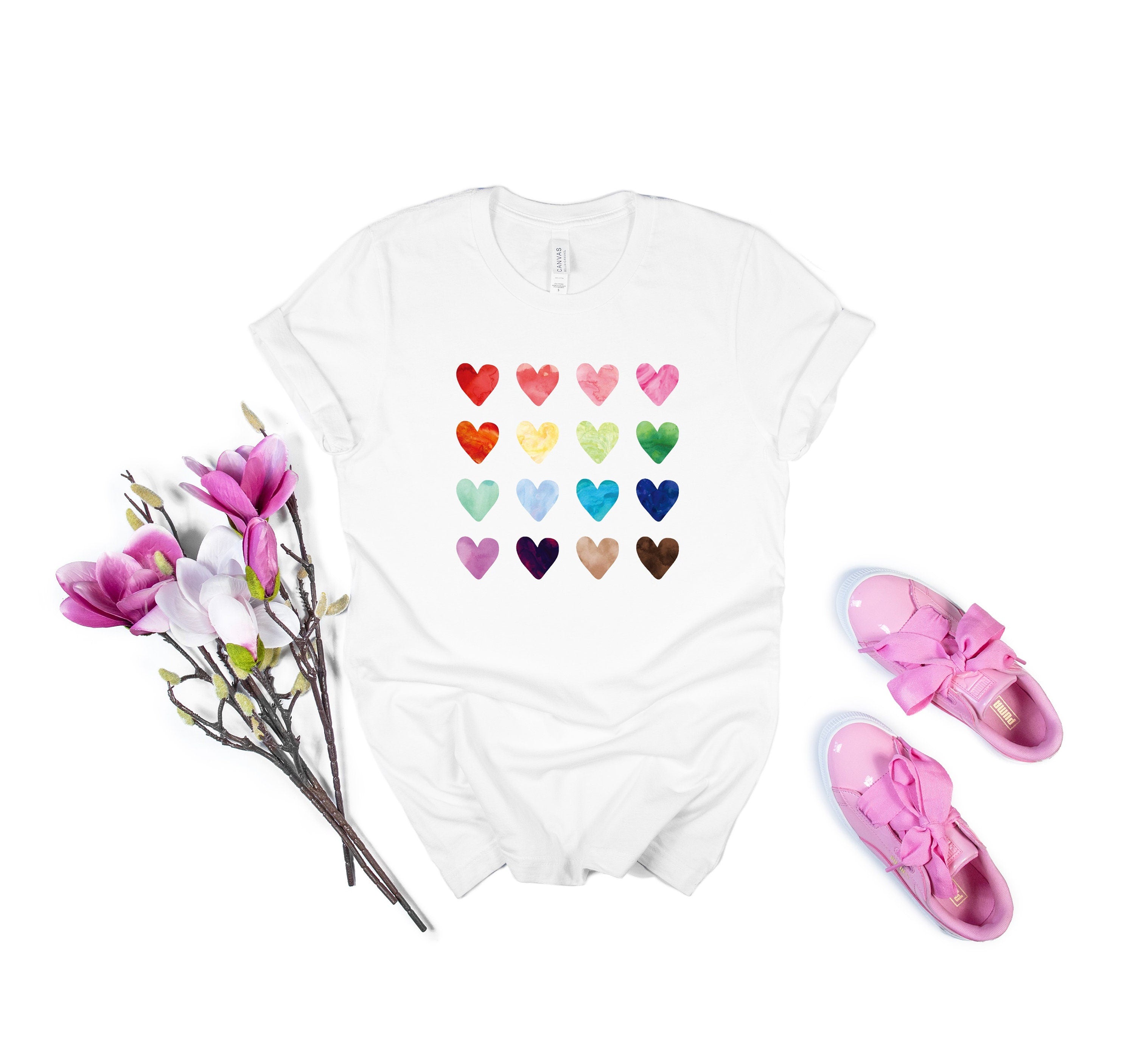 Watercolor Heart Tee