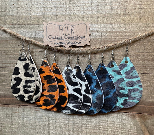 Leopard Print Earrings
