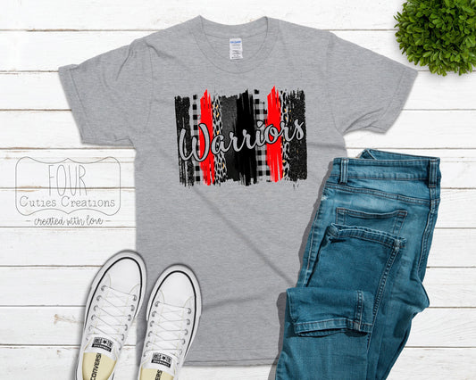 Warriors Brushstroke Tee