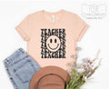 Retro Teacher Smiley Face Tee